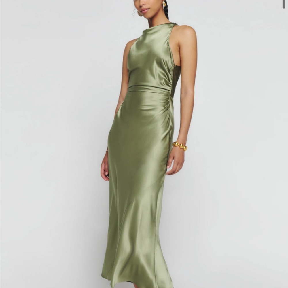 Reformation Casette Dress  100% silk